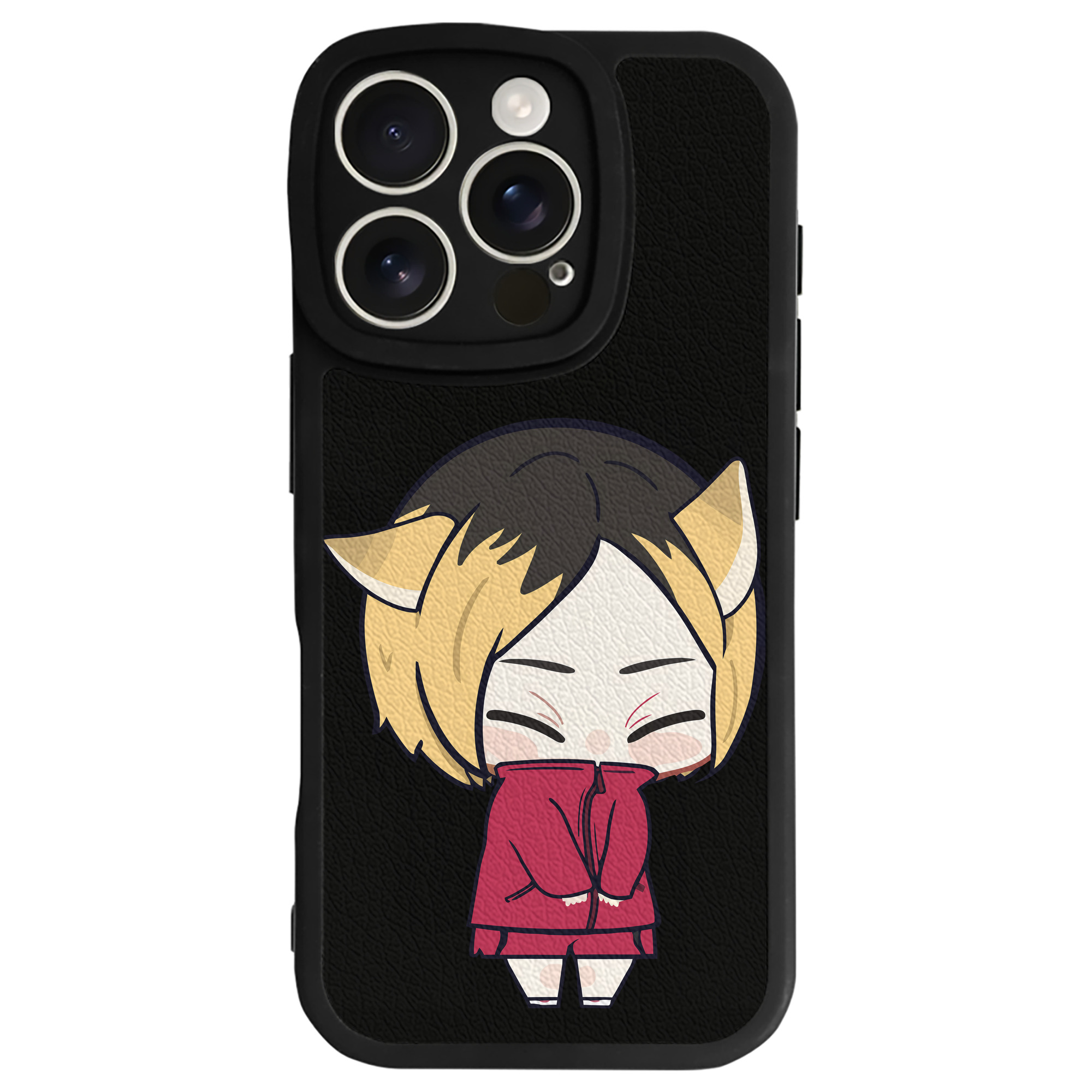 （画像用） ハイキュー!! Haikyu!! 【iPhone 16シリーズ対応】シリコンスマホケース（レザー調） 材質：シリコン